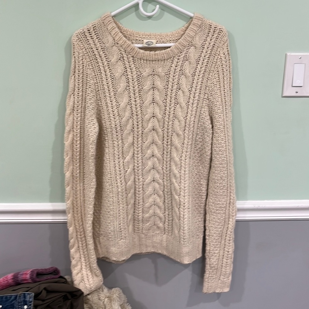 cream, long, knit-sweater